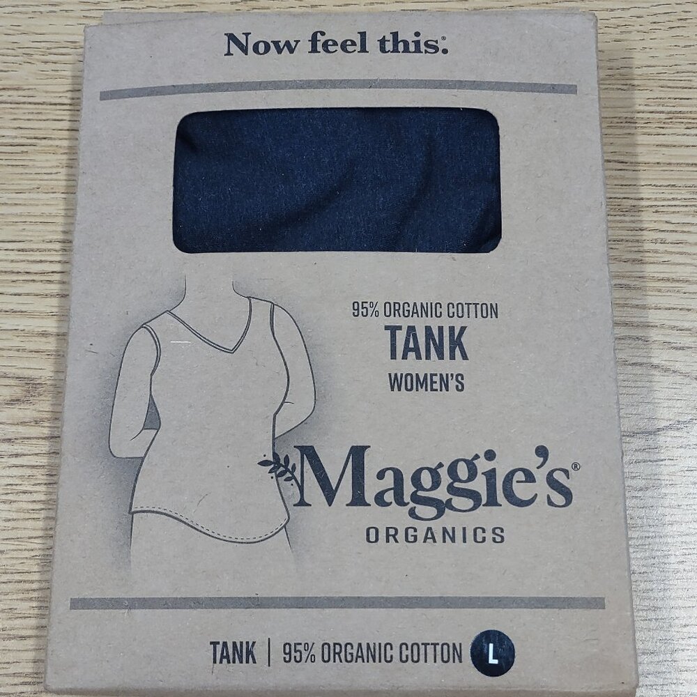 Maggie's Organics, Organic Cotton Tank, Size Large